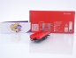 Preview: Herpa 076913-002 # LKW 2achs Tiefladetandemanhänger + Auffahrrampen " rot " 1:87