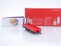 Preview: Herpa 076913-002 # LKW 2achs Tiefladetandemanhänger + Auffahrrampen " rot " 1:87