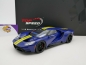 Preview: Top Speed TS0305 # Ford GT Baujahr 2020 " sunocoblau + gelbe Streifen " 1:18