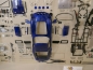 Preview: CMC A-023 # Bilderrahmen Ferrari 250 GTO Bauteile-Display " blaumetallic " 1:18 Limited 200