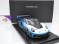 Preview: Spark WAP0215030SGTR # Porsche 911 (992) GT3 R Rennsport #911 Baujahr 2024 " blau-weiß " 1:18