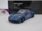 Preview: Minichamps 155069170 # Porsche 911 (992) Turbo S Coupe Sport Design Paket Baujahr 2021 " blau " 1:18
