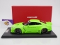 Preview: Onemodel 8 # Nissan GT-R R35 Duck Wing Baujahr 2008 " Liberty Walk Performance - Fluorescent Neon Green " 1:18 Nur 30 Stück !!