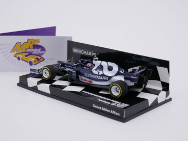 Preview: Minichamps 417210110 # Alpha Tauri AT02 F1 Bahrain GP 2021 " P. Gasly " 1:43
