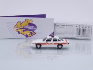 Preview: Busch 49033 # Ford Crown Victoria " New York City Sheriff 9803 " 1:87