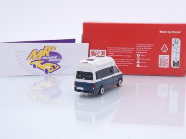 Preview: Herpa 096294-002 # Volkswagen VW Crafter Grand California " weiß-blau " 1:87