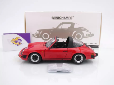 Preview: Minichamps 100063061 # Porsche 911 Carrera Targa 3,2 Baujahr 1983 " Indischrot " 1:18