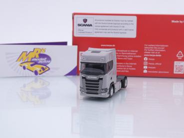 Herpa 307543-004 # Scania CS20 HD 6x2 3-achs Zugmaschine " hellgrau " 1:87
