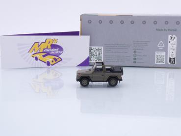 Preview: Herpa 700863 # Puch Mercedes G-Klasse hellolive-grün " Schweizer Armee " 1:87