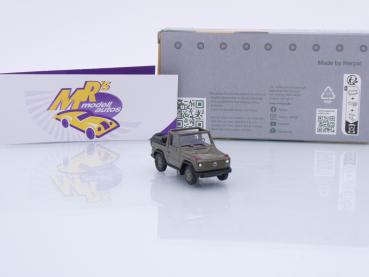 Preview: Herpa 700863 # Puch Mercedes G-Klasse hellolive-grün " Schweizer Armee " 1:87