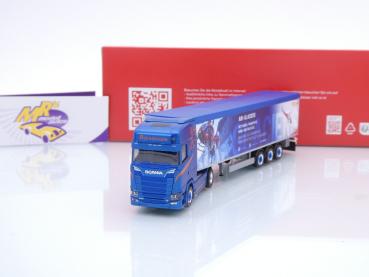 Herpa 957229 # Scania CS20 HD Schubboden-Sattelzug " Ruegsegger Transport " 1:87