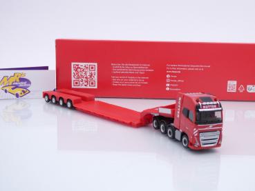 Preview: Herpa 317962 # Volvo FH 16 GL XL + Nooteboom-Pendel-X-Auflieger " Kutter " 1:87