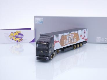 Herpa 318310 # Mercedes-Benz eActros 600 Koffer-SZ " Merry Christmas 2024 " 1:87