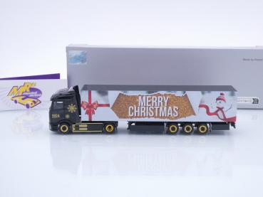 Preview: Herpa 318310 # Mercedes-Benz eActros 600 Koffer-SZ " Merry Christmas 2024 " 1:87