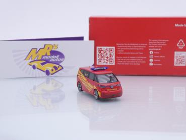 Preview: Herpa 097970 # Volkswagen VW ID Buzz ELW rot-gelb " Feuerwehr 112 " 1:87
