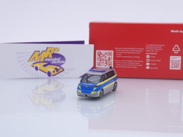 Herpa 097994 # VW ID Buzz ELW silber-blau-gelb " Polizei Fahrstudie " 1:87