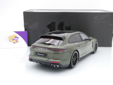 Preview: GT Spirit GT447 # Porsche Panamera Turbo S Sport Turismo Baujahr 2021 " olivegrün " 1:18