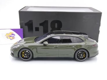 Preview: GT Spirit GT447 # Porsche Panamera Turbo S Sport Turismo Baujahr 2021 " olivegrün " 1:18