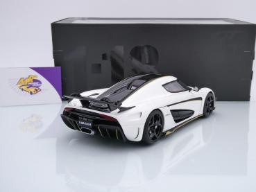 Preview: GT Spirit GT913 # Koenigsegg Regera Record Baujahr 2023 " weißmetallic-schwarz " 1:18