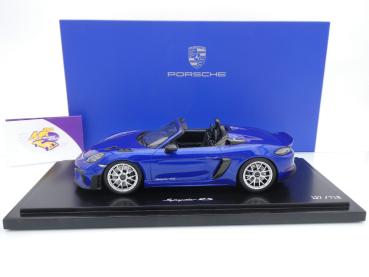 Preview: Spark WAP0212170RSPY # Porsche 718 (982) Spyder RS Baujahr 2024 " San Marino blaumetallic " 1:18