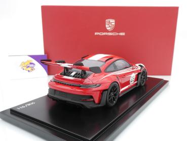 Preview: Spark WAP0212820SGT3 # Porsche 911 (992) GT3 #23 Baujahr 2023 " Salzburg " 1:18