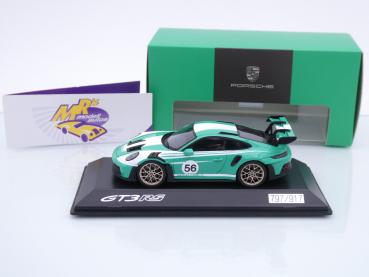 Preview: Spark WAP0202870SGT3 # Porsche 911 (992) GT3 #56 Baujahr 2023 " grün-weiß " 1:43