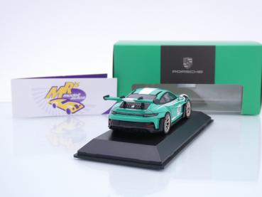 Preview: Spark WAP0202870SGT3 # Porsche 911 (992) GT3 #56 Baujahr 2023 " grün-weiß " 1:43