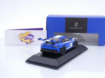 Preview: Spark WAP0202860SGT3 # Porsche 911 (992) GT3 #17 Baujahr 2023 blau-weiß " Salzburg " 1:43