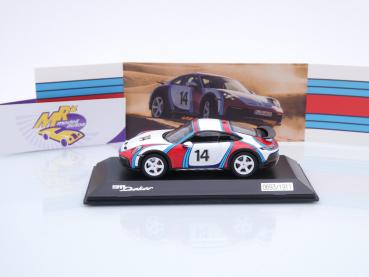 Preview: Spark WAP0200030PDKM # Porsche 911 (992) Dakar #14 953 " Martini Design " 1:43