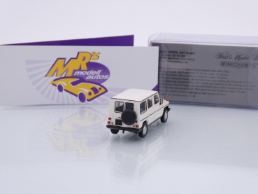 Preview: Minichamps 870038000 # Mercedes-Benz G-Klasse LWB Baujahr 1980 " cremeweiß " 1:87