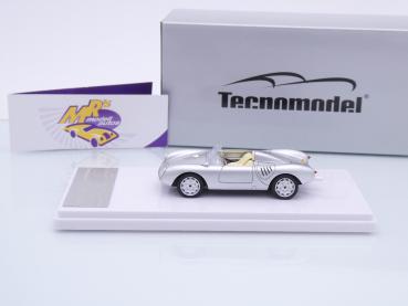 Preview: Tecnomodel TM43-61D # Porsche 550A RS Press Version Baujahr 1957 " silber " 1:43