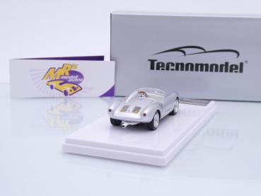 Preview: Tecnomodel TM43-61D # Porsche 550A RS Press Version Baujahr 1957 " silber " 1:43
