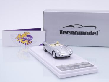 Preview: Tecnomodel TM43-61D # Porsche 550A RS Press Version Baujahr 1957 " silber " 1:43