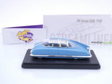 Preview: Autocult 04043-1 # GM Corsair Streamliner Baujahr 1948 " hellblau " 1:43