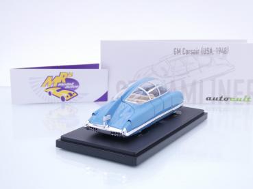 Preview: Autocult 04043-1 # GM Corsair Streamliner Baujahr 1948 " hellblau " 1:43
