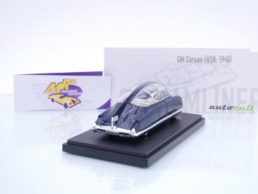 Preview: Autocult 04043-2 # GM Corsair Streamliner Baujahr 1948 " dunkelblau " 1:43