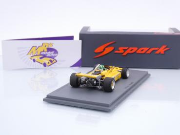Preview: Spark S7436 # Brabham BT38 F1 #20 4th Hockenheim GP 1972 " Wilson Fittipaldi " 1:43