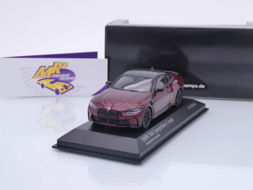 Minichamps 410020126 # BMW M4 Competition Coupe Baujahr 2020 " dunkelrotmetallic " 1:43