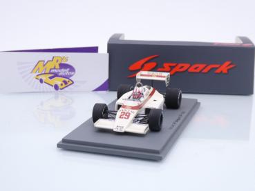 Spark S5785 # Arrows A6 Cosworth F1 Nr.29 Belgien GP 1983 " Marc Surer " 1:43