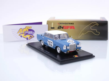 Preview: Spark 43SPA1964 # Mercedes-Benz 300 SE Winner 24h Spa 1964 " R. Crevits " 1:43
