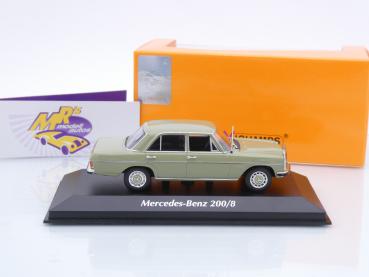 Preview: Maxichamps 940034007 # Mercedes Benz 200/8 (W114) Limousine Baujahr 1968 " resedagrün " 1:43
