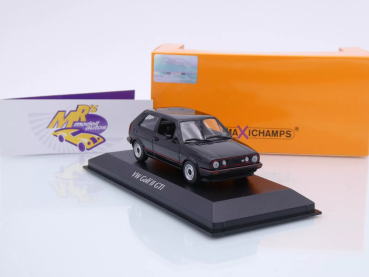 Maxichamps 940054125 # VW Golf 2 GTi Baujahr 1985 " schwarzmetallic " 1:43