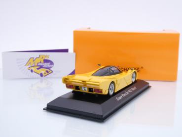 Preview: Maxichamps 940064000 # Dauer Porsche 962 Street Baujahr 1994 " gelb-schwarz " 1:43