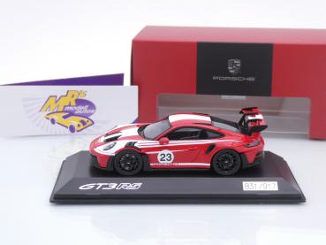 Preview: Spark WAP0202850SGT3 # Porsche 911 (992) GT3 RS #23 Baujahr 2023 rot-weiß " Salzburg " 1:43