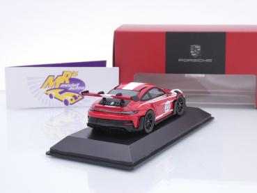 Preview: Spark WAP0202850SGT3 # Porsche 911 (992) GT3 RS #23 Baujahr 2023 rot-weiß " Salzburg " 1:43