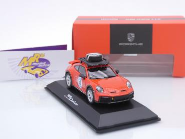 Preview: Spark WAP0200050SDAK # Porsche 911 (992) Dakar #58 Baujahr 2023 " RED 58 Special " 1:43