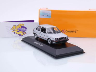 Maxichamps 940054126 # VW Golf 2 GTi Baujahr 1985 " silbermetallic " 1:43