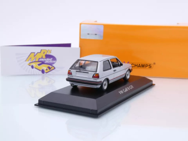 Preview: Maxichamps 940054126 # VW Golf 2 GTi Baujahr 1985 " silbermetallic " 1:43