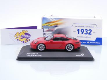 Preview: Solido S4316501 # Porsche 911 (992) Touring Baujahr 2022 " guardsrot " 1:43