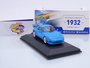 Preview: Solido S4313801 # Porsche 911 (993) Carrera RS Clubsport Baujahr 1995 " hellblau " 1:43